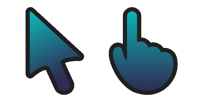 Dark Blue Gradient Animated Cursor