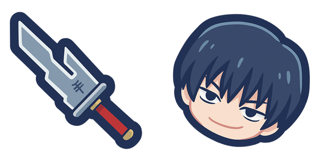 Jujutsu Kaisen Chibi Toji Fushiguro & Sword Cursor