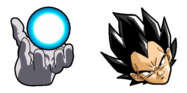 Dragon Ball Vegeta & Power Ball Animated Cursor