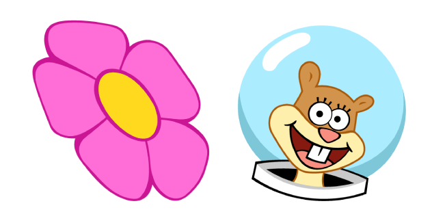 SpongeBob Sandy Cheeks  & Flower Cursor