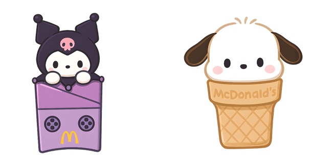 Sanrio x McDonalds Kuromi & Pochacco Cursor