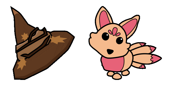 Adopt Me! Kitsune & Wizard Hat Animated Cursor