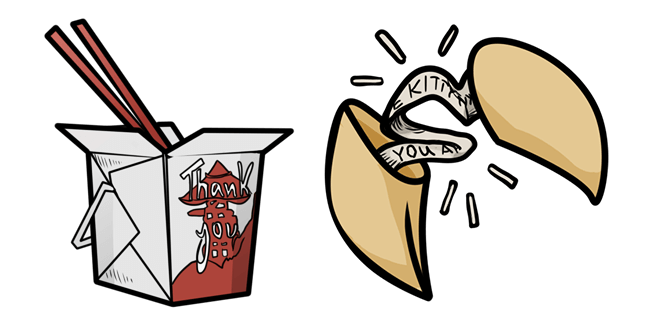 Noodle & Fortune Cookie Cursor