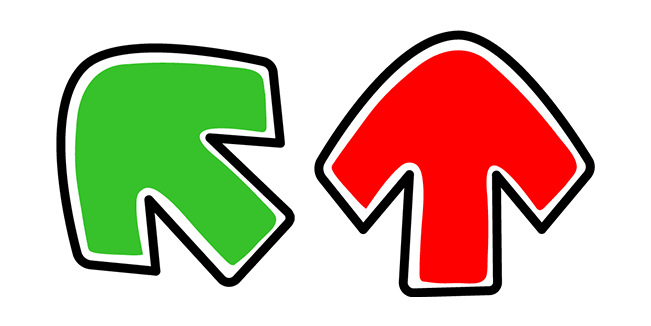 Friday Night Funkin’ Green & Red Arrows Cursor