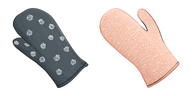 Cottagecore Kitchen Oven Gloves Cursor