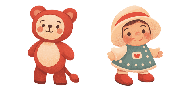 Kids Toy Lion & Doll Cursor