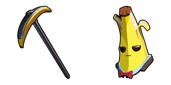 Fortnite Agent Peely Skin & Bananaxe Pickaxe Cursor