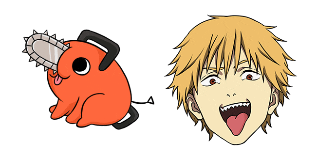 Chainsaw Man Denji & Pochita Animated Cursor