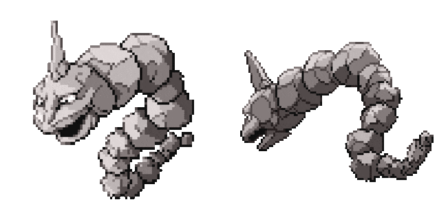 Pokemon Onix Pixel Animated Cursor