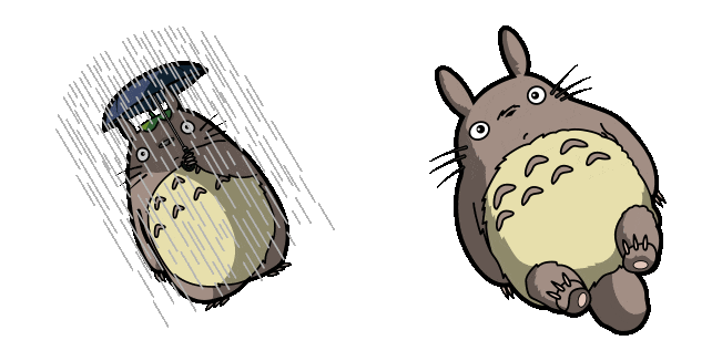 My Neighbor Totoro in the Rain Animated Cursor