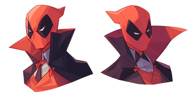 Deadpool Dressed As Dracula Cursor