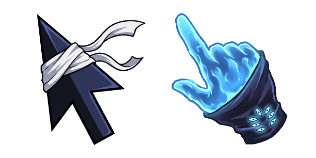 Jujutsu Kaisen Satoru Gojo Arrow & Cursed Energy Hand Cursor