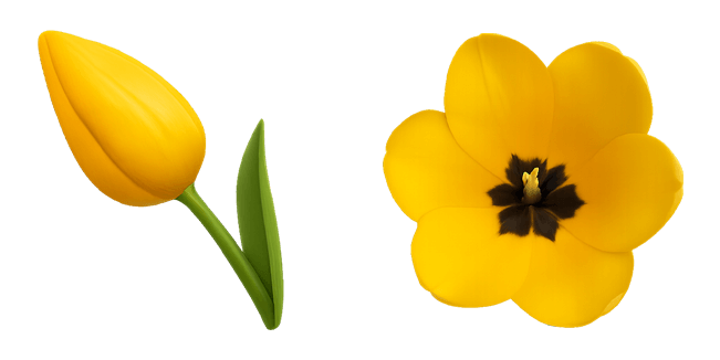Yellow Tulip Flower Cursor