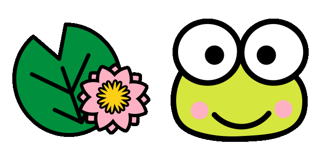 Sanrio Keroppi & Lilypad Animated Cursor