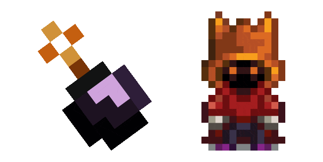 Stardew Valley Dwarf & Bomb Pixel Animated Cursor