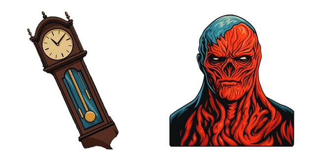 Stranger Things Vecna & Clock Cursor