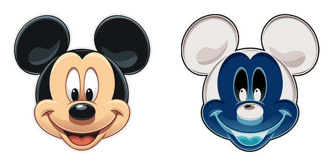Mickey Mouse Negative Cursor