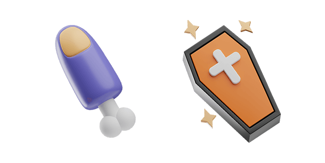 Scary Finger & Coffin 3D Cursor
