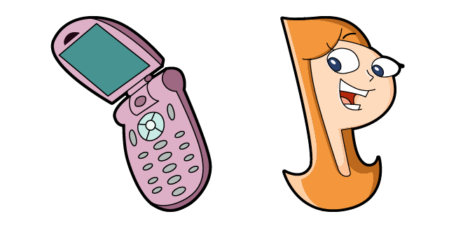 Phineas and Ferb Candace Flynn & Phone Cursor