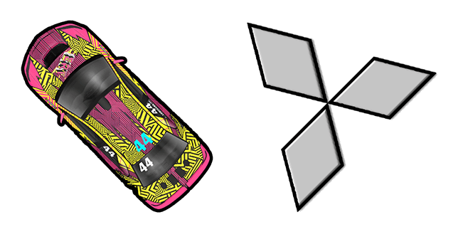 Colorful Mitsubishi Lancer Evolution Cursor