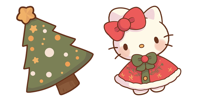 Christmas Tree & Hello Kitty Cursor