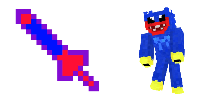 Minecraft Huggy Wuggy & Sword Cursor