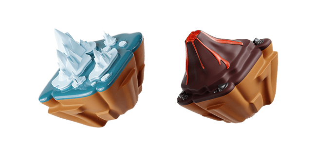 Glacier & Volcano 3D Cursor