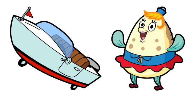SpongeBob Mrs. Puff & Boat Cursor