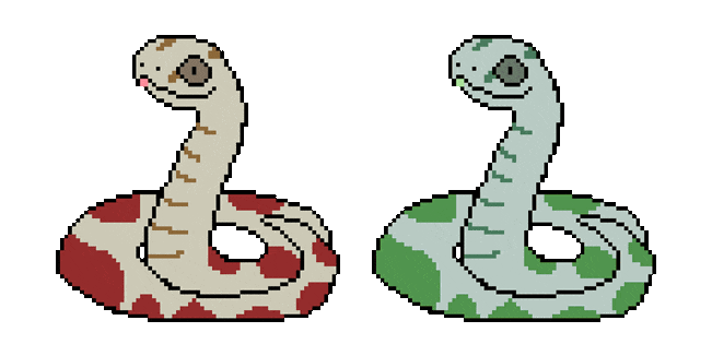 Snake Pixel Animated Cursor