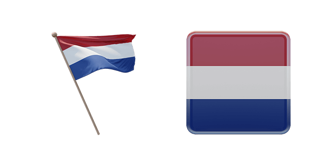 Netherlands Flag 3D Cursor