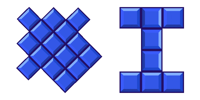 Block Blast! Blue Blocks Animated Cursor