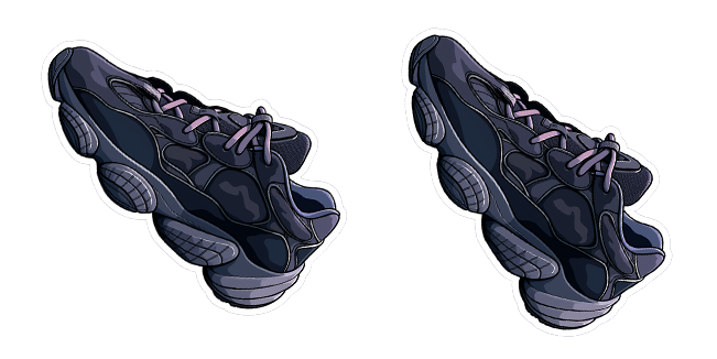 Black Yeezy 500 Cursor