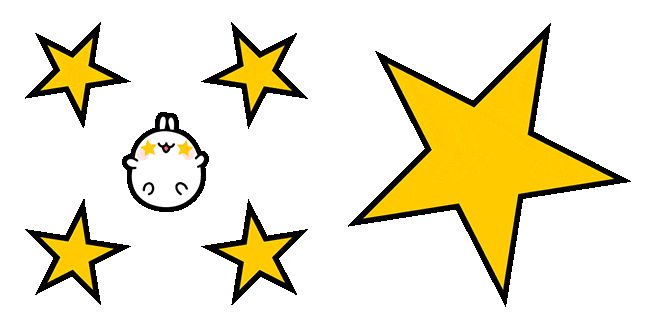 Molang Stars Crosshair Animated Cursor