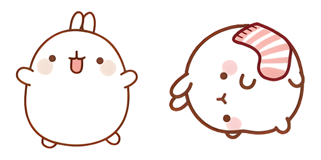 Molang Happy & Sad Cursor