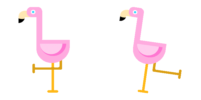 Dancing Flamingo Animated Cursor