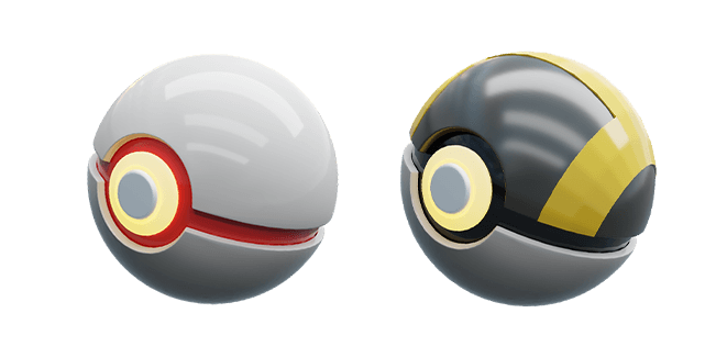 Pokemon Premier Ball & Ultra Ball 3D Cursor