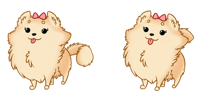 Cute Pomeranian Animated Cursor