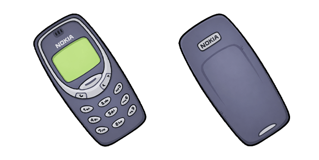 Vintage Nokia 3310 Mobile Phone Cursor