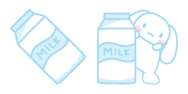Sanrio Cinnamoroll & Milk Bottle Animated Cursor