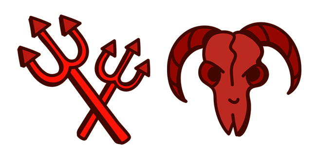 Devilcore Pitchfork & Skull Cursor