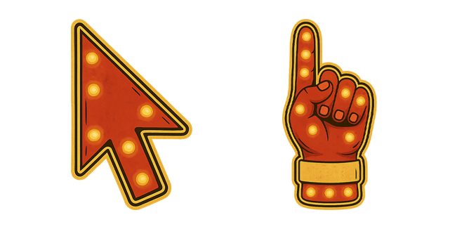 Retro Signboard Lights Cursor