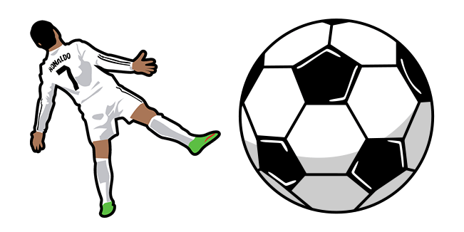 Cristiano Ronaldo & Soccer Ball Cursor
