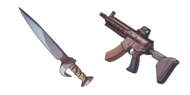 Knife & Machine Gun Cursor
