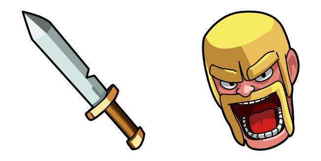 Clash of Clans Barbarian & Sword Cursor