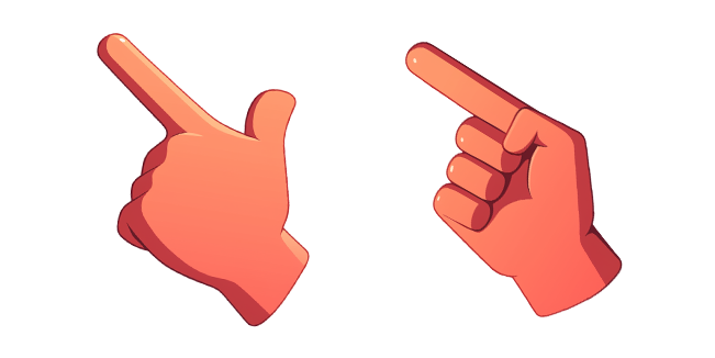 Light Orange Hand Cursor