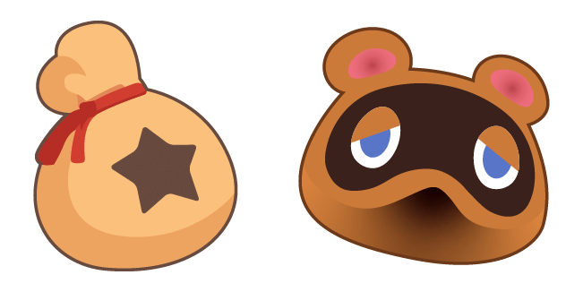 Animal Crossing Tom Nook & Bag Cursor