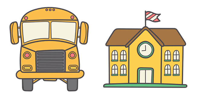 Bus & School Cursor