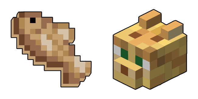 Minecraft Raw Cod & Ocelot Cursor
