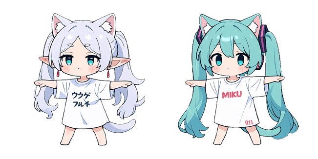 Chibi Hatsune Miku & Frieren Cursor