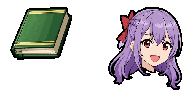 Hell Mode Cecil & Magic Book Animated Cursor